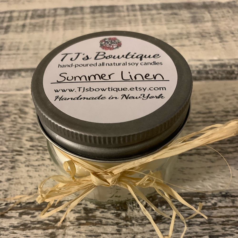 Summer linen 4 oz soy candle
